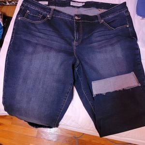 Torrid cropped boyfriend jeans